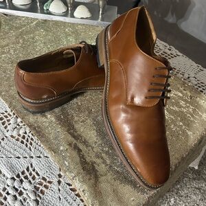 Joseph Abboud Tan Leather Oxfords